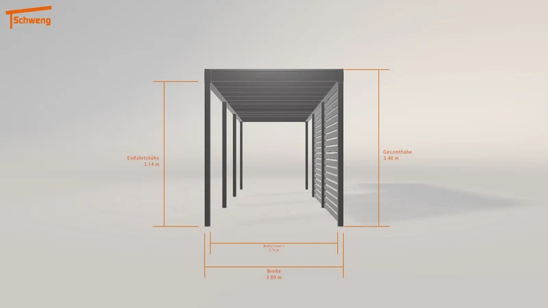 #DE Schweng Flachdachcarport C600+ (ID mj3zx5) #MTG