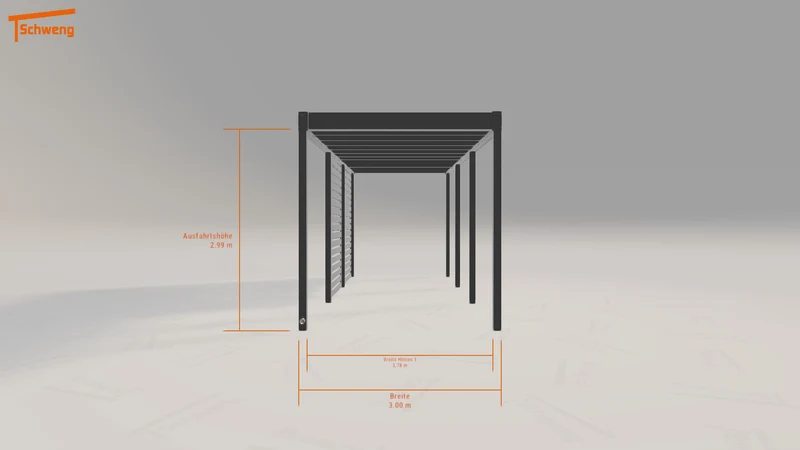 #DE Schweng Flachdachcarport C600+ (ID mj3zx5) #MTG