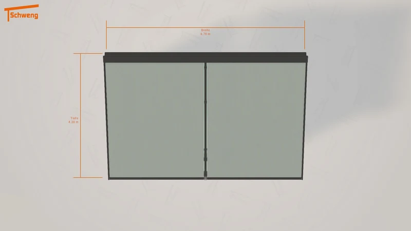 #DE Schweng Terrassenüberdachung S400 (ID bk8nbq)