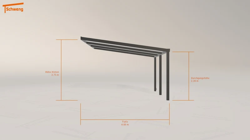 #DE Schweng Terrassenüberdachung S400 (ID 77gzd7)