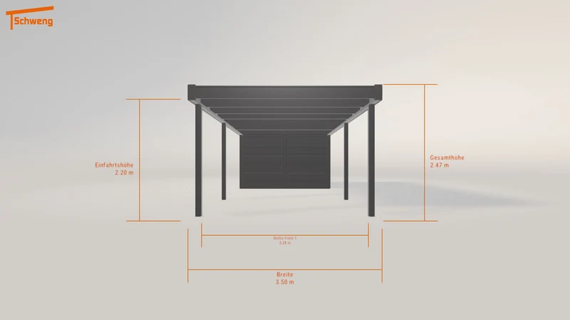 #DE Schweng Flachdachcarport C600 (ID k23pjg) #MTG