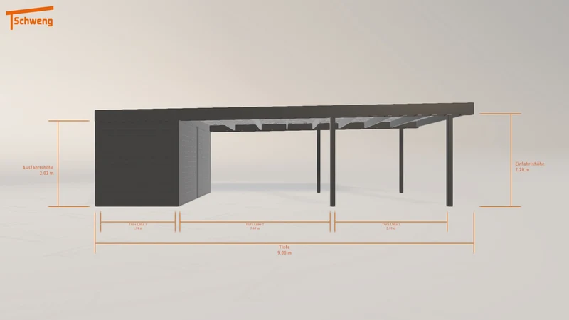 #DE Schweng Flachdachcarport C600 (ID k23pjg) #MTG