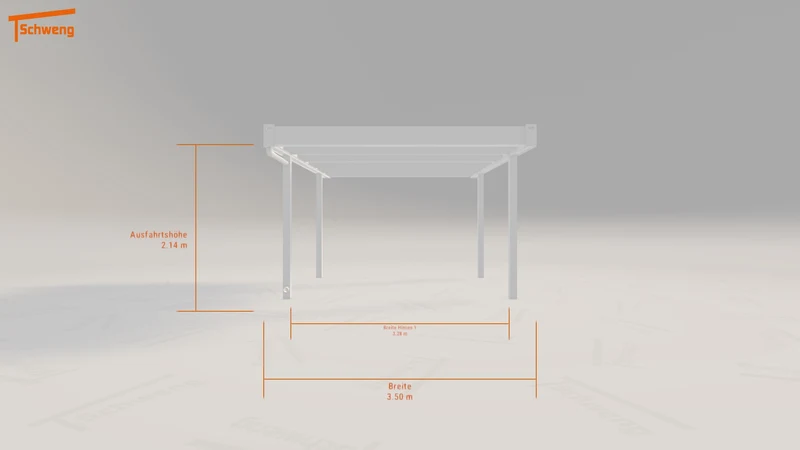 #DE Schweng Flachdachcarport C600 (ID w3r8xv)