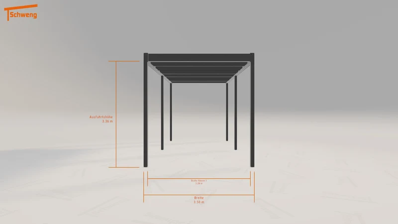 #DE Schweng Flachdachcarport C600 (ID mj32yw) #MTG