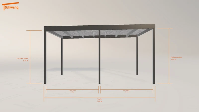 #DE Schweng Flachdachcarport C600 (ID mj32yw) #MTG