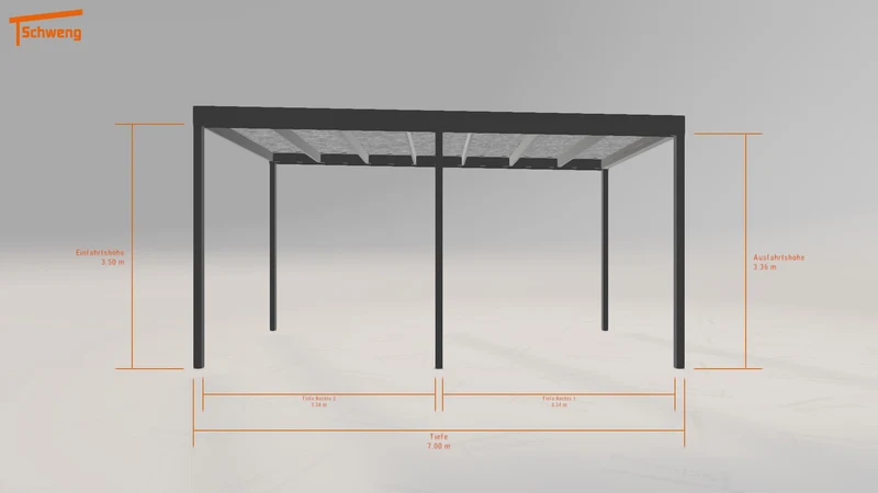#DE Schweng Flachdachcarport C600 (ID mj32yw) #MTG