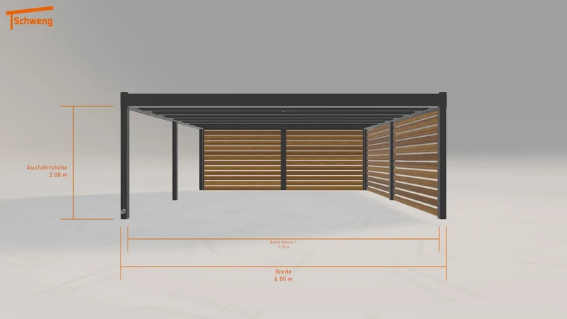 #DE Schweng Flachdachcarport C600+ (ID jj3yy8) #MTG