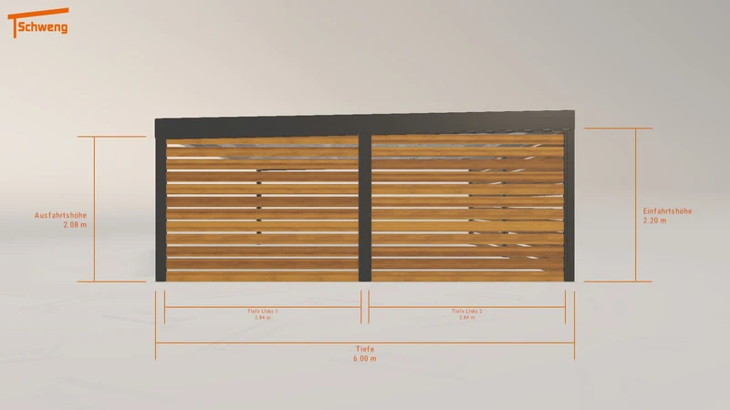 #DE Schweng Flachdachcarport C600+ (ID jj3yy8) #MTG