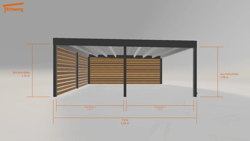#DE Schweng Flachdachcarport C600+ (ID jj3yy8) #MTG