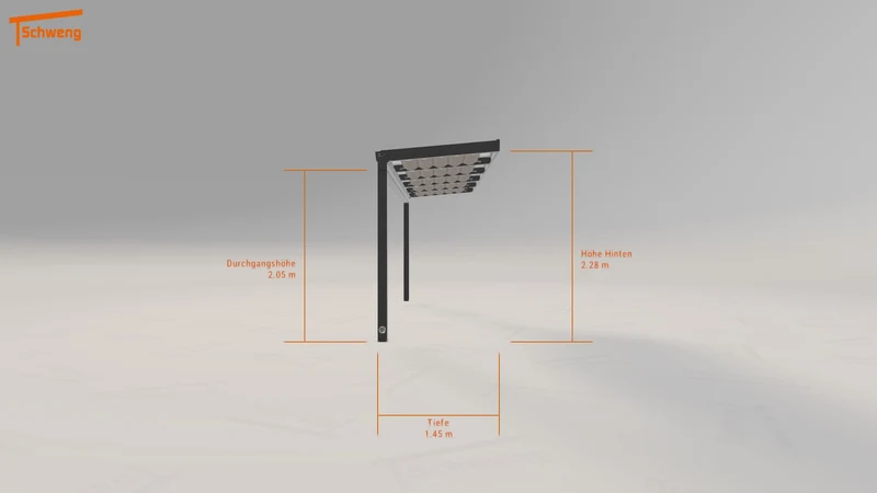 #DE Schweng Terrassenüberdachung S350 (ID 77gkkg)
