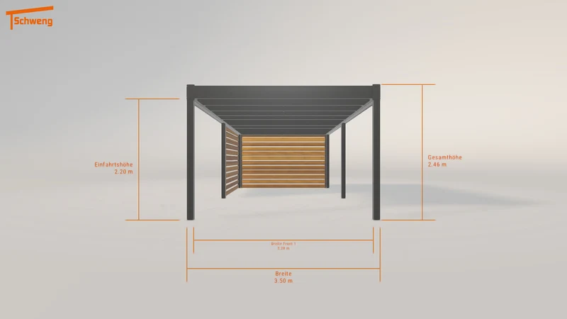 #DE Schweng Flachdachcarport C600+ (ID ygk998) #MTG