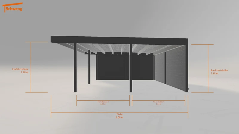 #DE Schweng Flachdachcarport C600+ (ID jj3v3b) #MTG