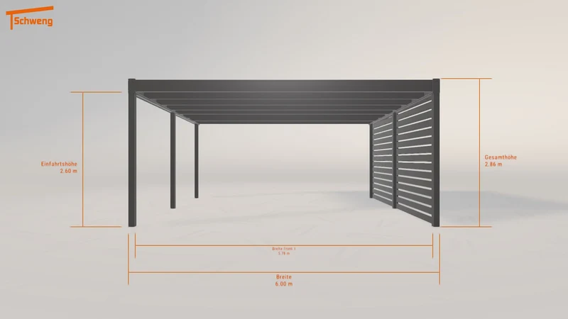 #DE Schweng Flachdachcarport C600 (ID jj3vnb) #MTG