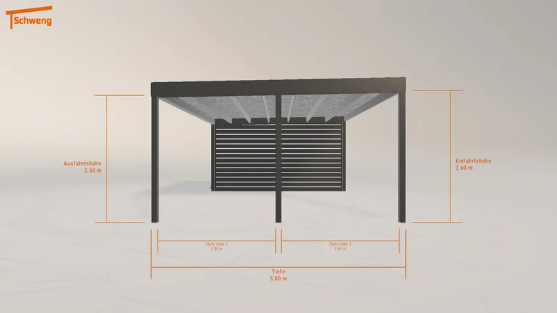 #DE Schweng Flachdachcarport C600 (ID jj3vnb) #MTG