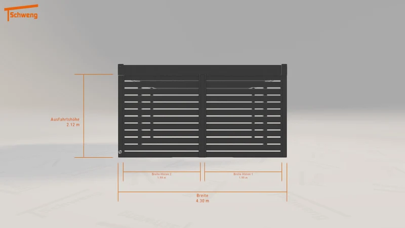 #DE Schweng Flachdachcarport C600 (ID pb3z7b) #MTG