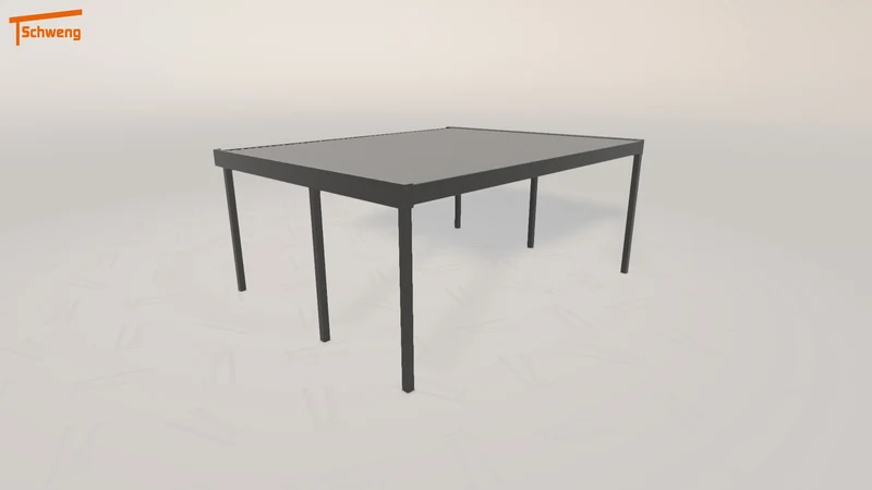 #AT Schweng Flachdachcarport C600+ (ID bk8n4v)