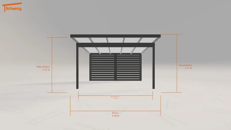 #DE Schweng Pultdachcarport S400 (ID mj382z) #MTG