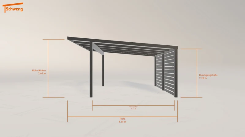 #DE Schweng Pultdachcarport S400 (ID mj382z) #MTG
