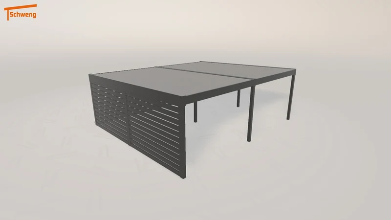 #DE Schweng Flachdachcarport C600+ (ID x7k8p8)