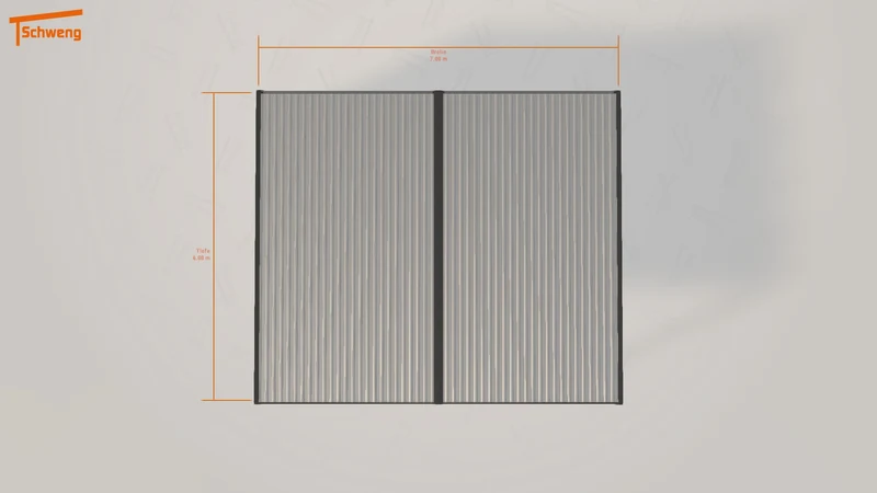 #DE Schweng Flachdachcarport C600+ (ID x7k8p8)