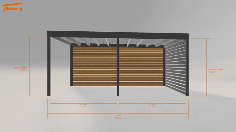 #DE Schweng Flachdachcarport C600+ (ID v4dnvx) #MTG
