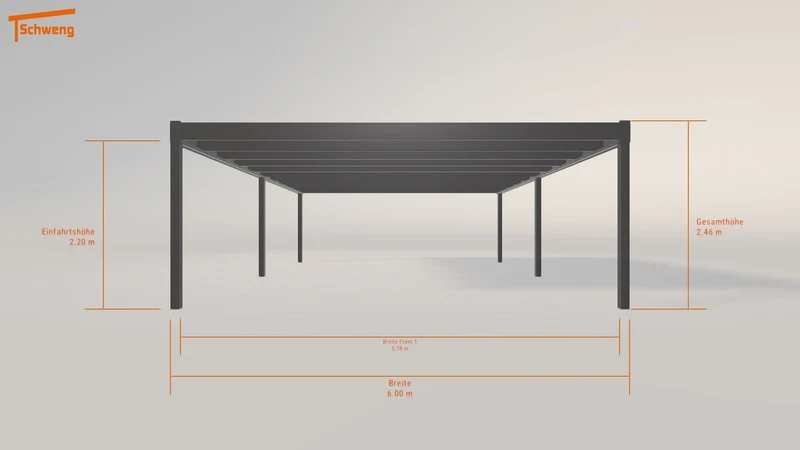 #DE Schweng Flachdachcarport C600 (ID pb3w2y) #MTG