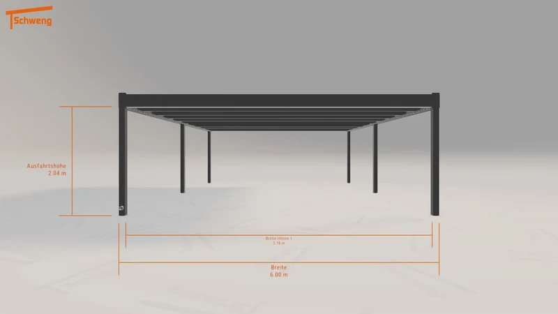 #DE Schweng Flachdachcarport C600 (ID pb3w2y) #MTG