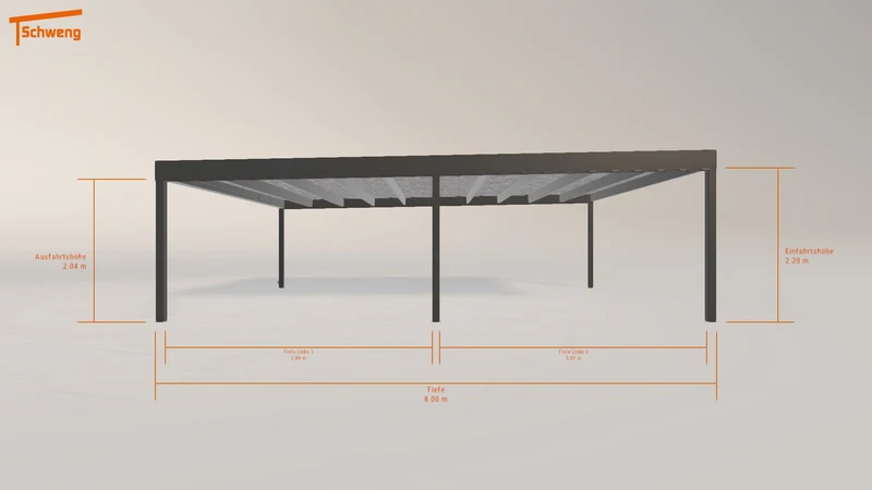 #DE Schweng Flachdachcarport C600 (ID pb3w2y) #MTG