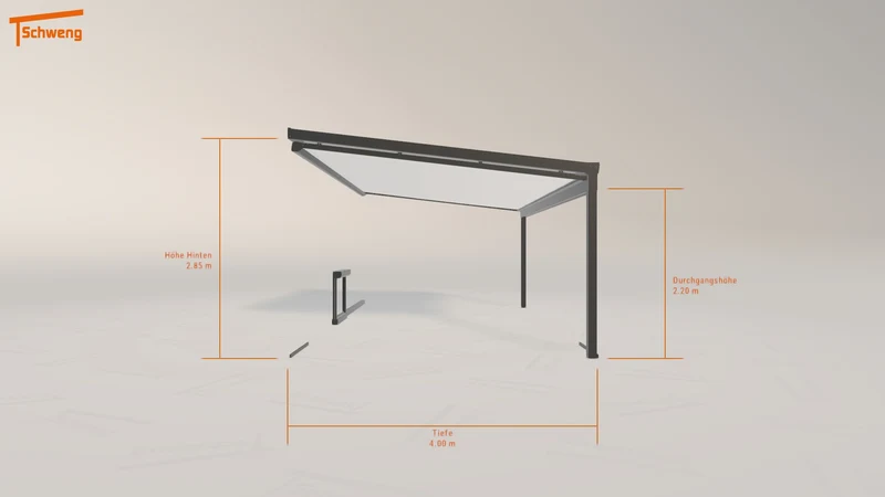 #DE Schweng Terrassenüberdachung S400 (ID 9wd989)