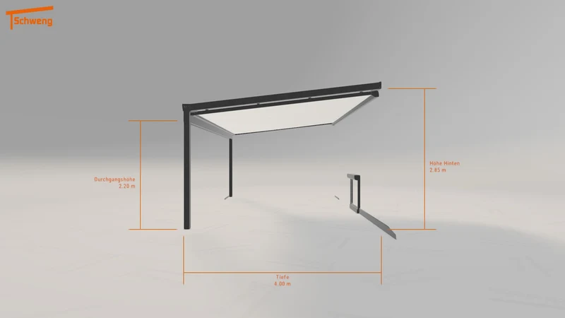 #DE Schweng Terrassenüberdachung S400 (ID 9wd989)