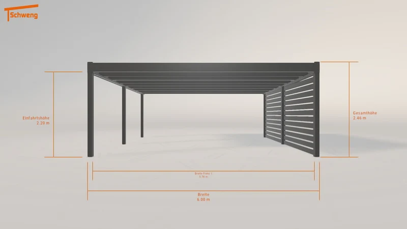#DE Schweng Flachdachcarport C600+ (ID w3rgv4) #MTG