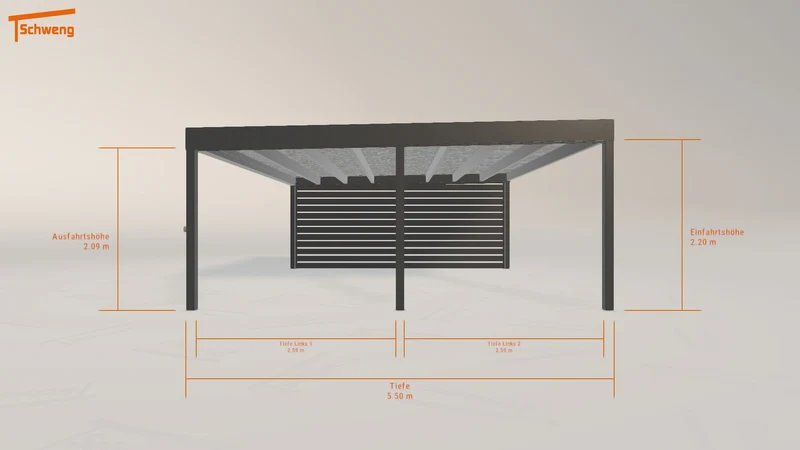 #DE Schweng Flachdachcarport C600+ (ID w3rgv4) #MTG