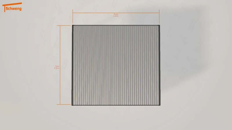 #DE Schweng Flachdachcarport C600+ (ID w3rgv4) #MTG