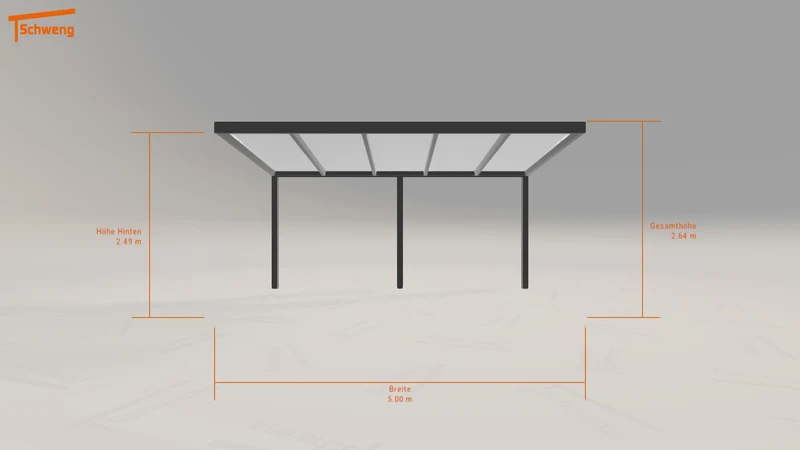 #DE Schweng Terrassenüberdachung S350 (ID 77gzp7)