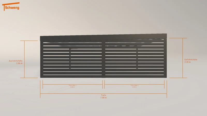 #DE Schweng Flachdachcarport C600 (ID 9wdb8q)
