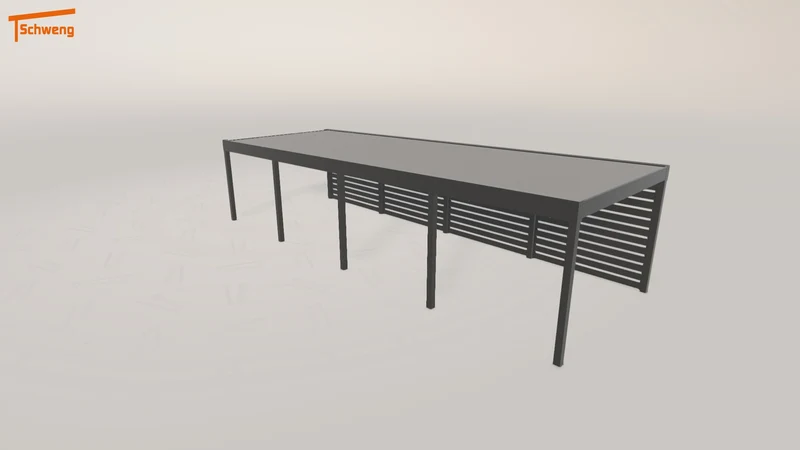 #DE Schweng Flachdachcarport C600 (ID jj3w7w)