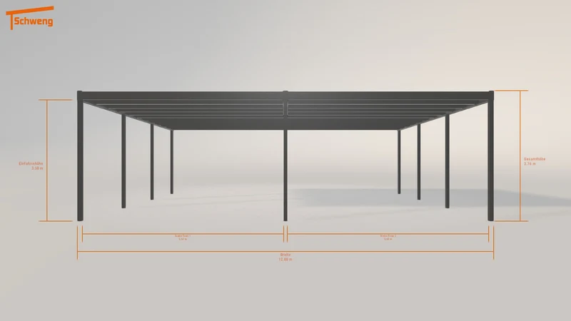 #DE Schweng Flachdachcarport C600+ (ID k23rqd) #MTG