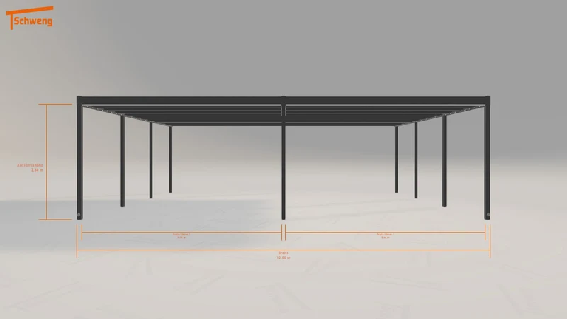 #DE Schweng Flachdachcarport C600+ (ID k23rqd) #MTG