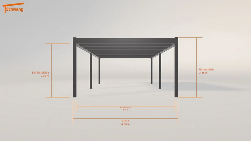 #CH Schweng Flachdachcarport C600 (ID dvwzd3)