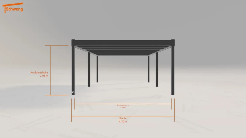 #CH Schweng Flachdachcarport C600 (ID dvwzd3)