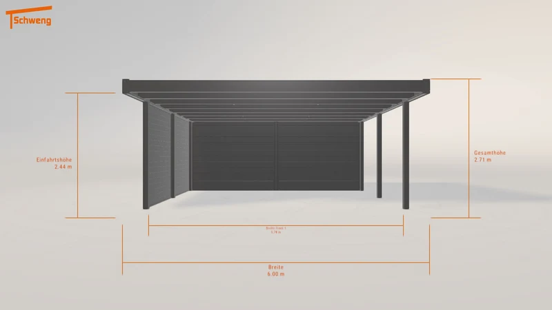 #DE Schweng Flachdachcarport C600+ (ID 5mgzmk) #MTG