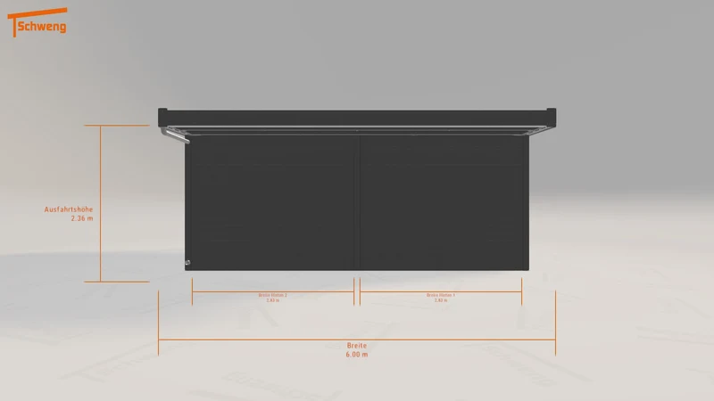 #DE Schweng Flachdachcarport C600+ (ID 5mgzmk) #MTG