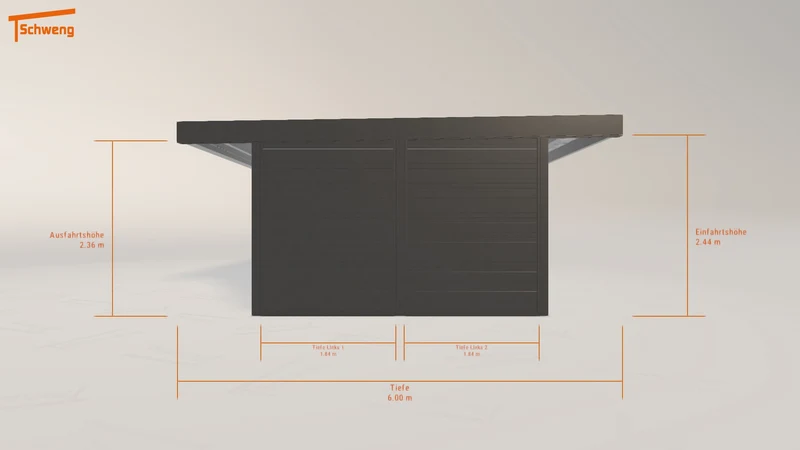 #DE Schweng Flachdachcarport C600+ (ID 5mgzmk) #MTG