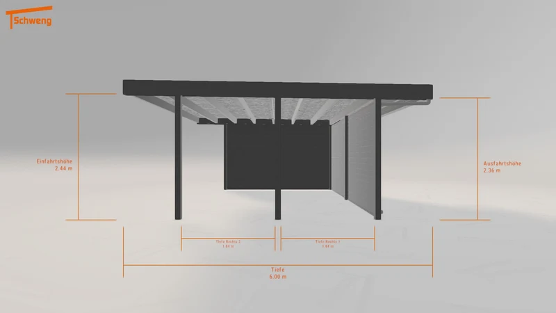 #DE Schweng Flachdachcarport C600+ (ID 5mgzmk) #MTG