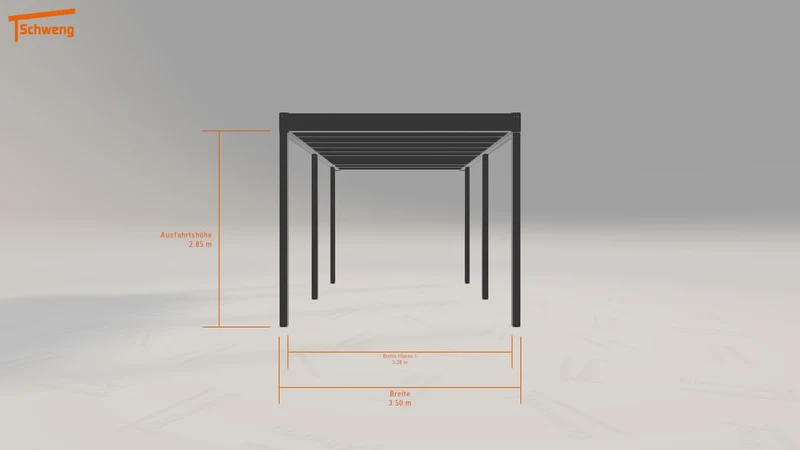 #DE Schweng Flachdachcarport C600+ (ID 85rg27) #MTG