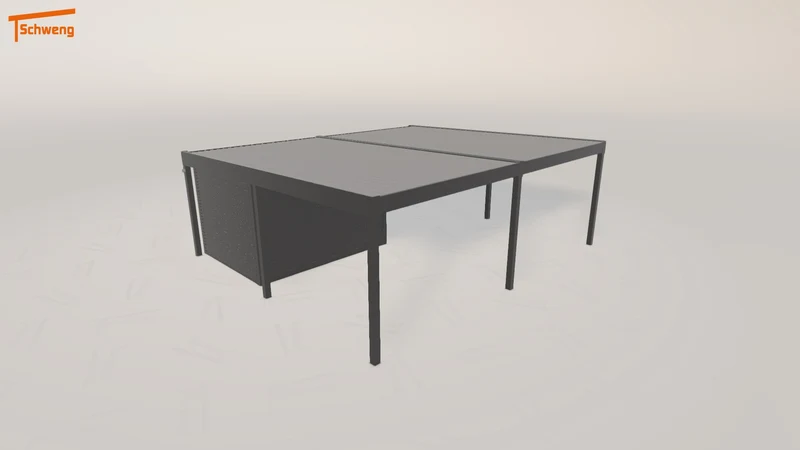 #DE Schweng Flachdachcarport C600 (ID 2qgmy9) #MTG