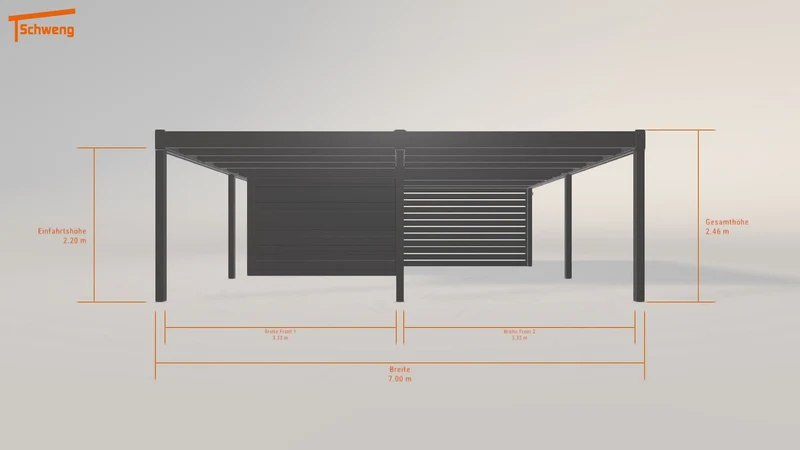 #DE Schweng Flachdachcarport C600 (ID 2qgmy9) #MTG