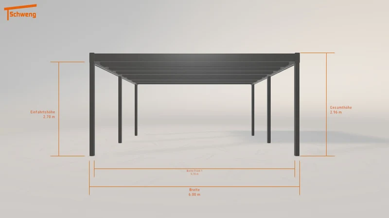 #DE Schweng Flachdachcarport C600 (ID 77m4qv)