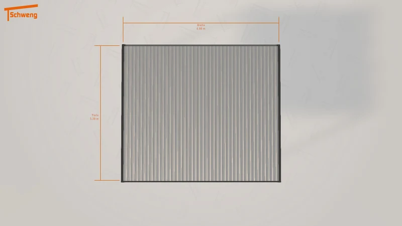 #DE Schweng Flachdachcarport C600 (ID 77m4qv)