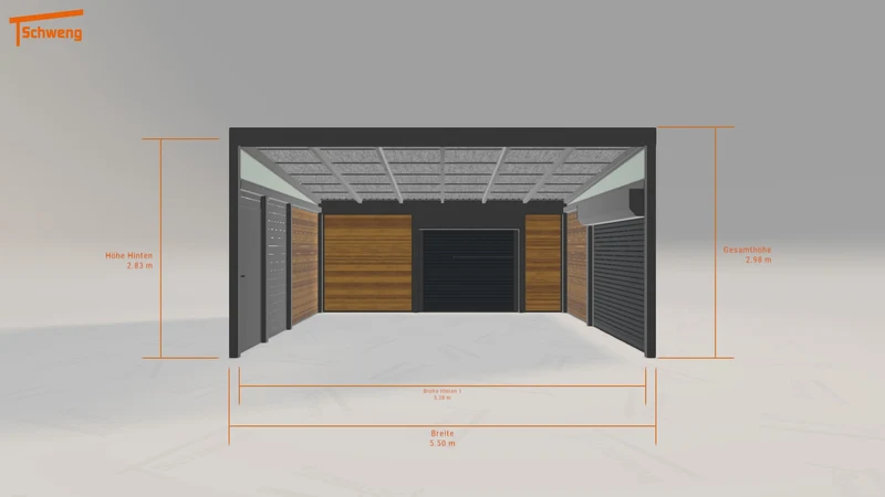 #DE Schweng Pultdachcarport S400 (ID w3rw3v)